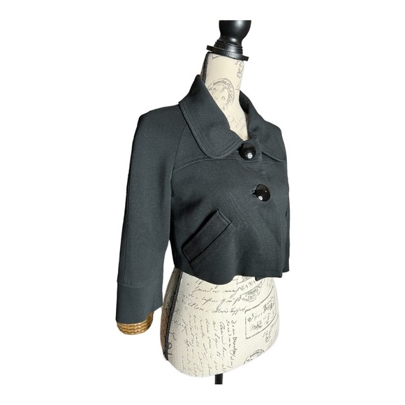 GORGEOUS Bebe cropped jacket size 2 - Picture 2 of 8